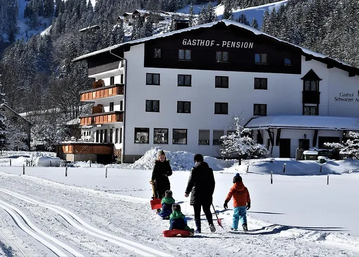 Πανσιόν Schwarzer Adler In Haegerau-steeg Naturpark Lechtal Steeg